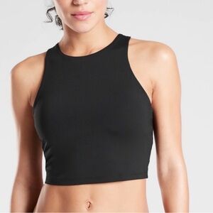 NWOT Athleta Conscious Crop Top A-C in Black Size Medium